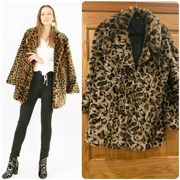 Cliche Jackets & Blazers - Cliche Leopard Print Coat